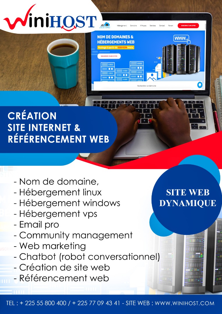 Hébergement Web /Prestations de services digitaux